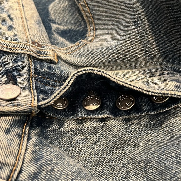 Free People We the Free Belladonna PatchJeans Women Denim Orange blossom size 26 - Picture 5 of 7